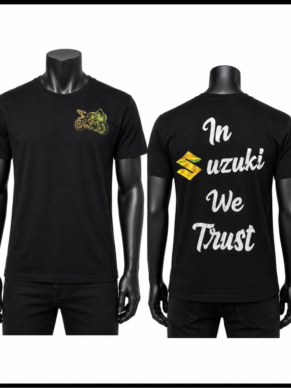 Black Graphic Tee - "In We Trust"